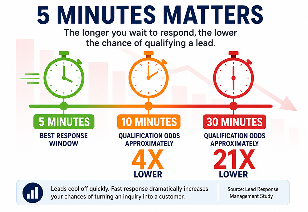 lead response time the 5-minutes matter